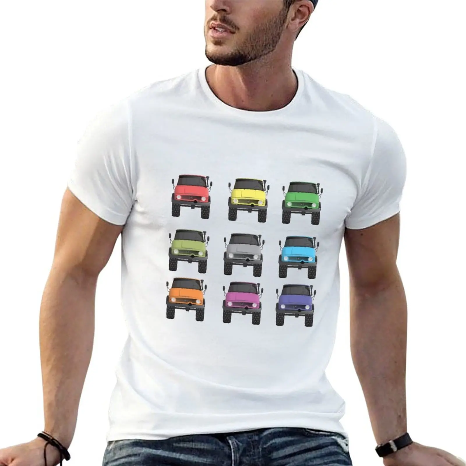 

Unimog Rainbow T-Shirt man t shirts cotton cotton t shirts man 100% t shirt man casual T-shirt