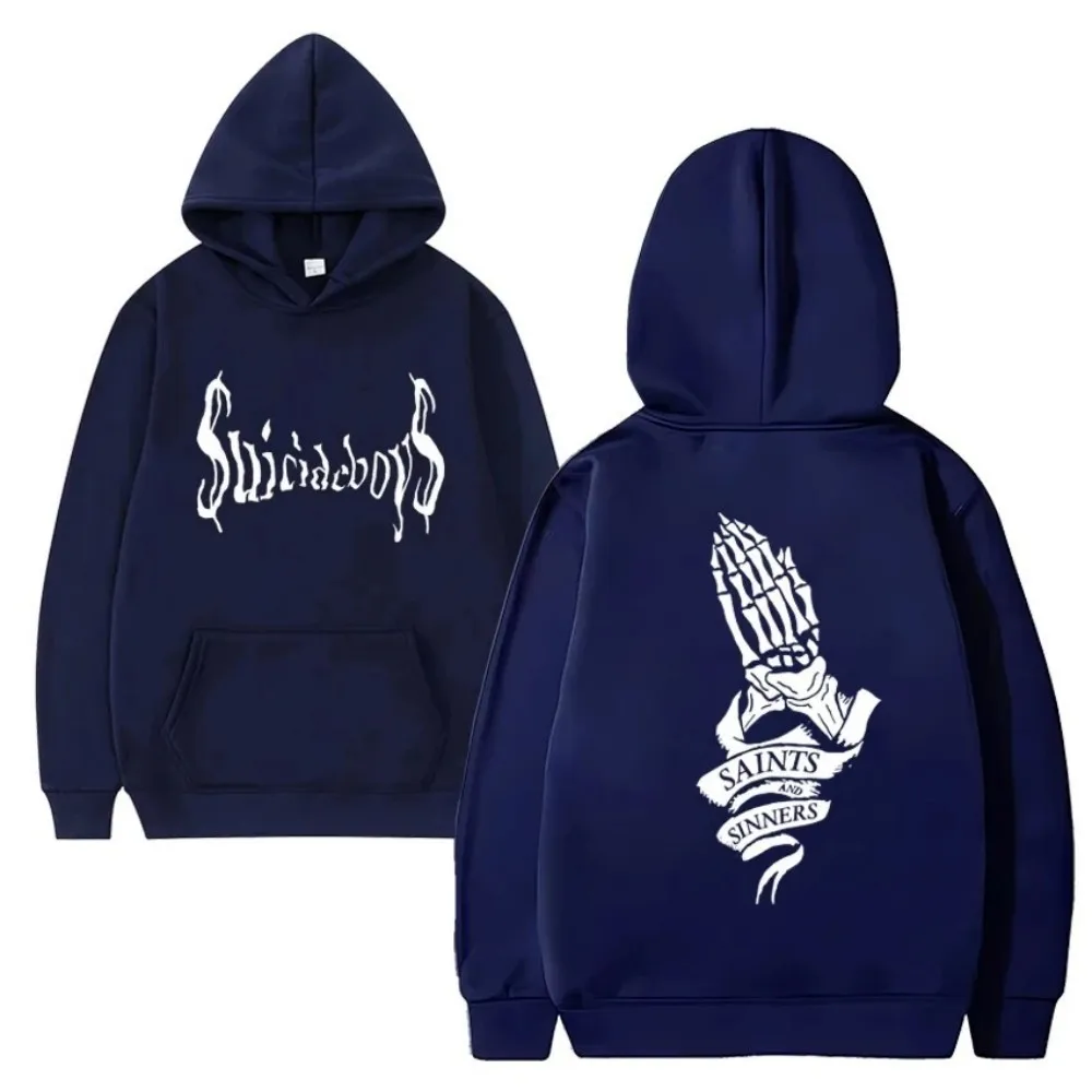 SunordeBoys-Sweat à capuche à manches longues en polaire unisexe, sweat à capuche imprimé de style gothique, streetwear rétro hip hop pour hommes, se vend bien, 2024