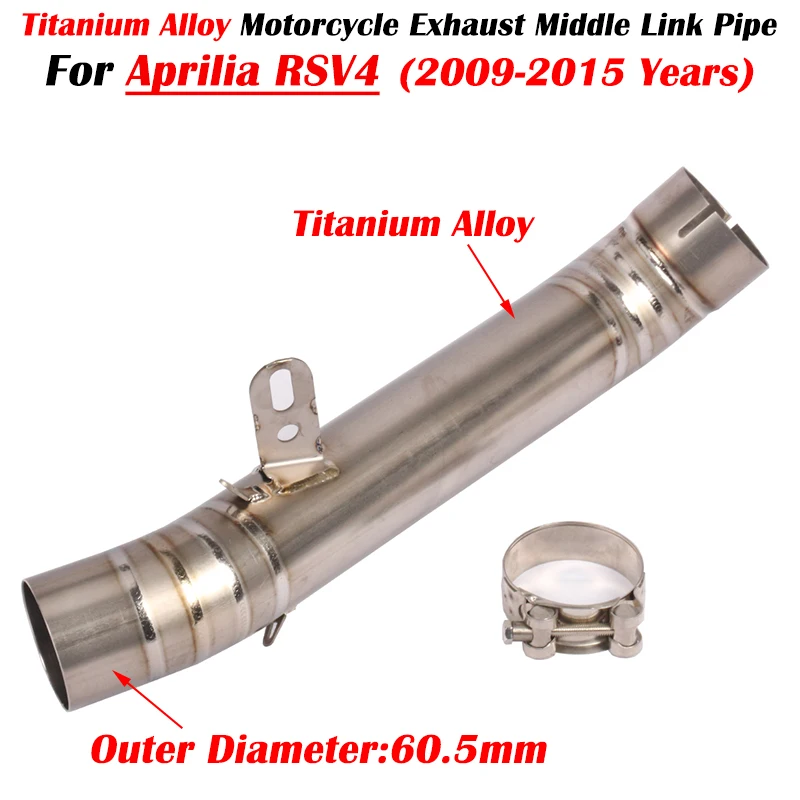 

For Aprilia RSV4 2009 2010 2011 2012 2013 2014 2015 Motorcycle Exhaust Escape Modified Muffler Titanium Alloy Middle Link Pipe