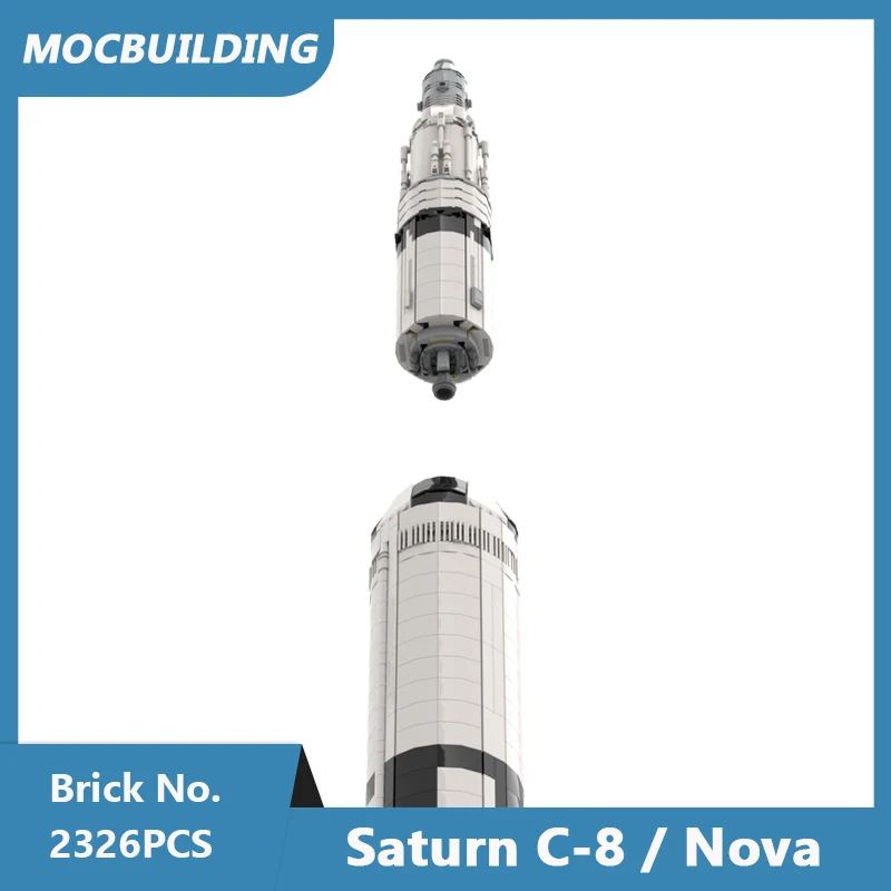 MOC Building Blocks Saturn C-8 / Nova DIY Assembled Bricks Space Series Educational Creative Display Collect Toys Gifts 2326PCS