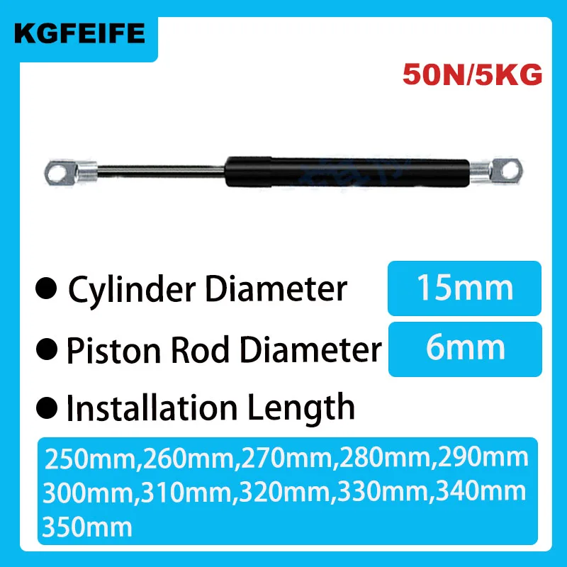 

1PC 250mm-350mm 5kg/50N Car hydraulic Lift Support Gas Strut Hydraulic Spring Hinge Kitchen Cupboard Hinge Furniture Hardware