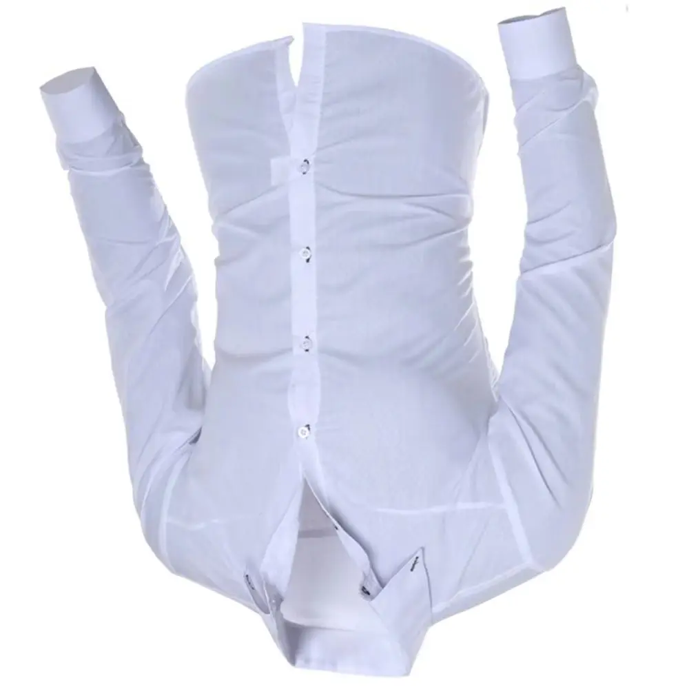 

2025 Мужская приталенная рубашка Топ Мужская рубашка с длинными рукавами и лацканами на пуговицах Деловая повседневная жаккардовая приталенная классическая рубашка Деловая блузка