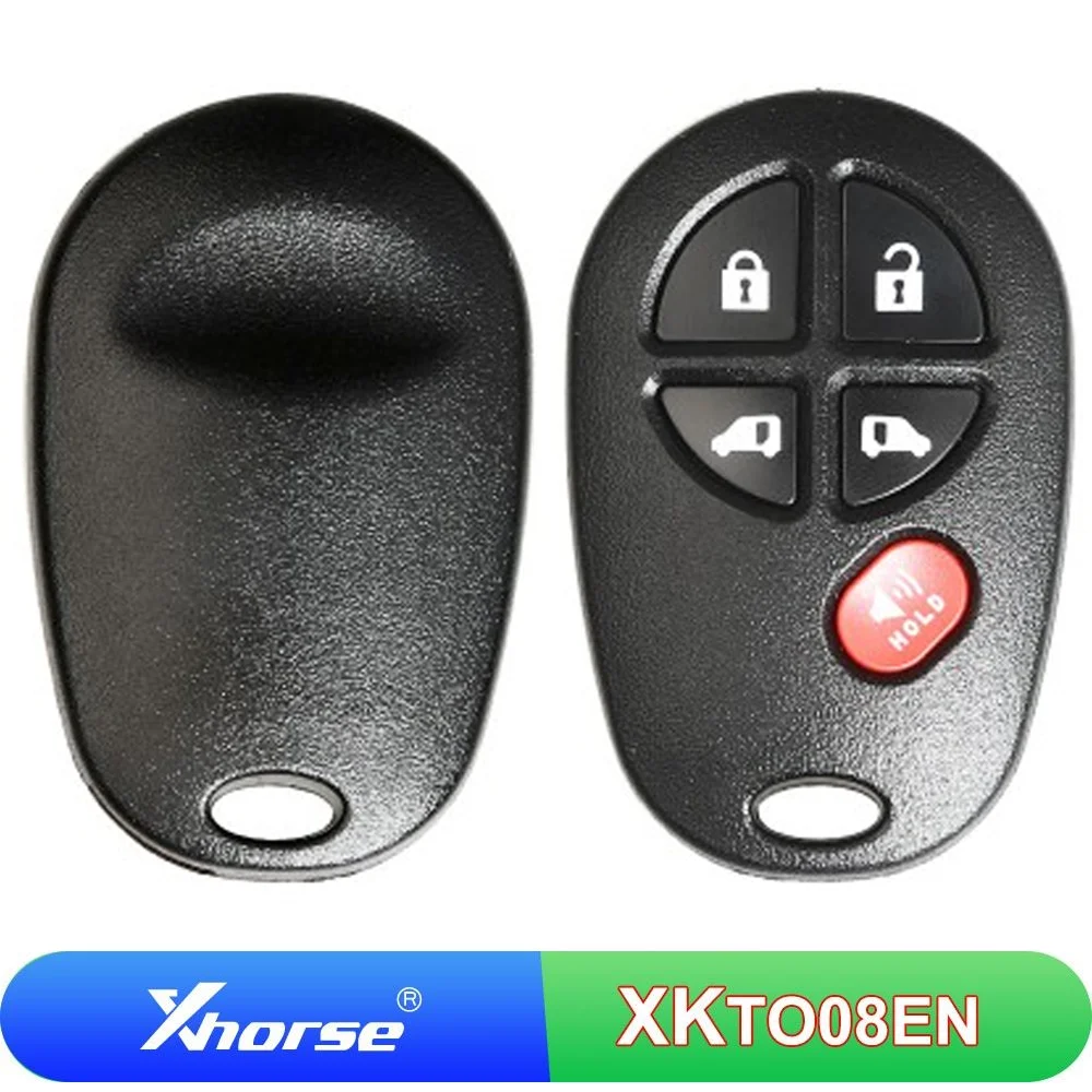 

5/10 Pcs XKTO08EN Xhorse XK Wired Remote Key VVDI Car Key 5 Buttons Universal Car Key For Toyota