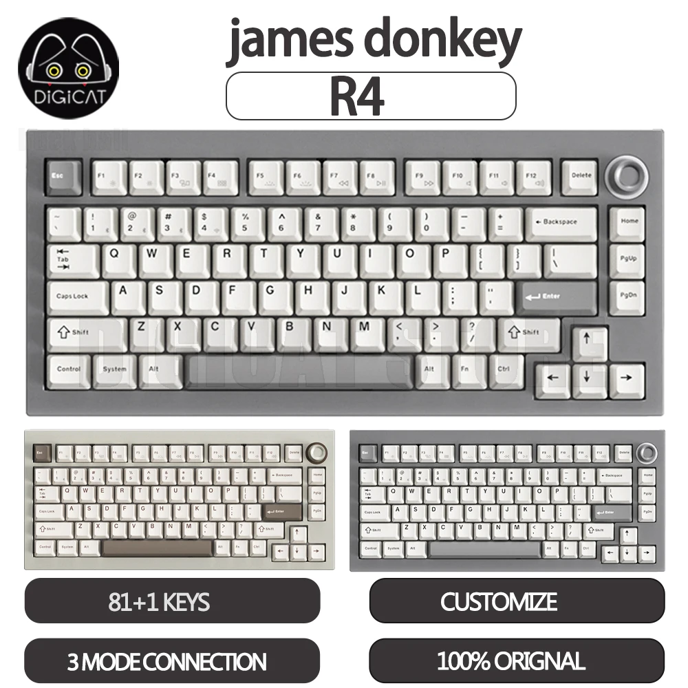 

Механическая игровая клавиатура James Donkey R4, 3 режима, USB/2,4G/Bluetooth