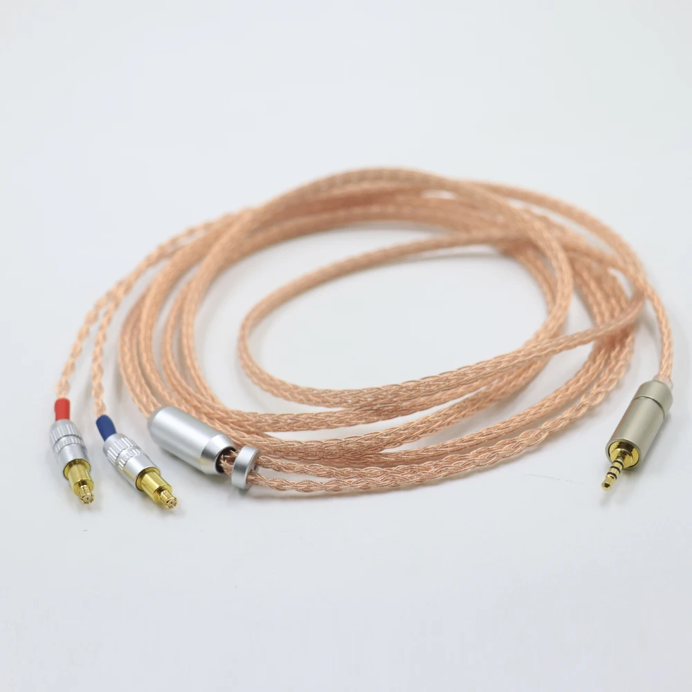 Pcocc pojedyncze miedziane z kryształami słuchawki Cables16 rdzeń dla audio-technica ATH-ADX5000 MSR7B ESW950 ESW990H ES770H AP2000Ti