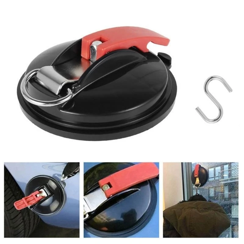 

P5ED High Strength Suction Cup Utility Hooks for Camping Attachments Home Use Additional Space Holds Firmly on Glass Surfaces