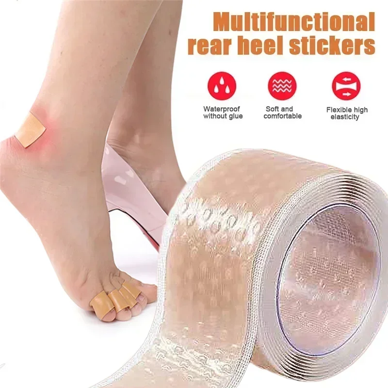 1roll Silicone Anti Wear Stickers Heel Anti Friction Sticker Tape Women High Heels Foot Protection Sticker Shoe Accessories Tool