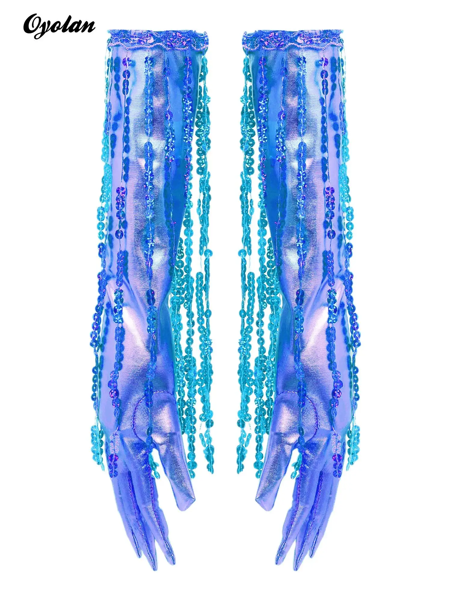 

1 пара металлических блестящих перчаток 1920-х годов с оперными кисточками, перчатки с блестками и бахромой, перчатки для выпускного вечера, аксессуары для перчаток для женщин