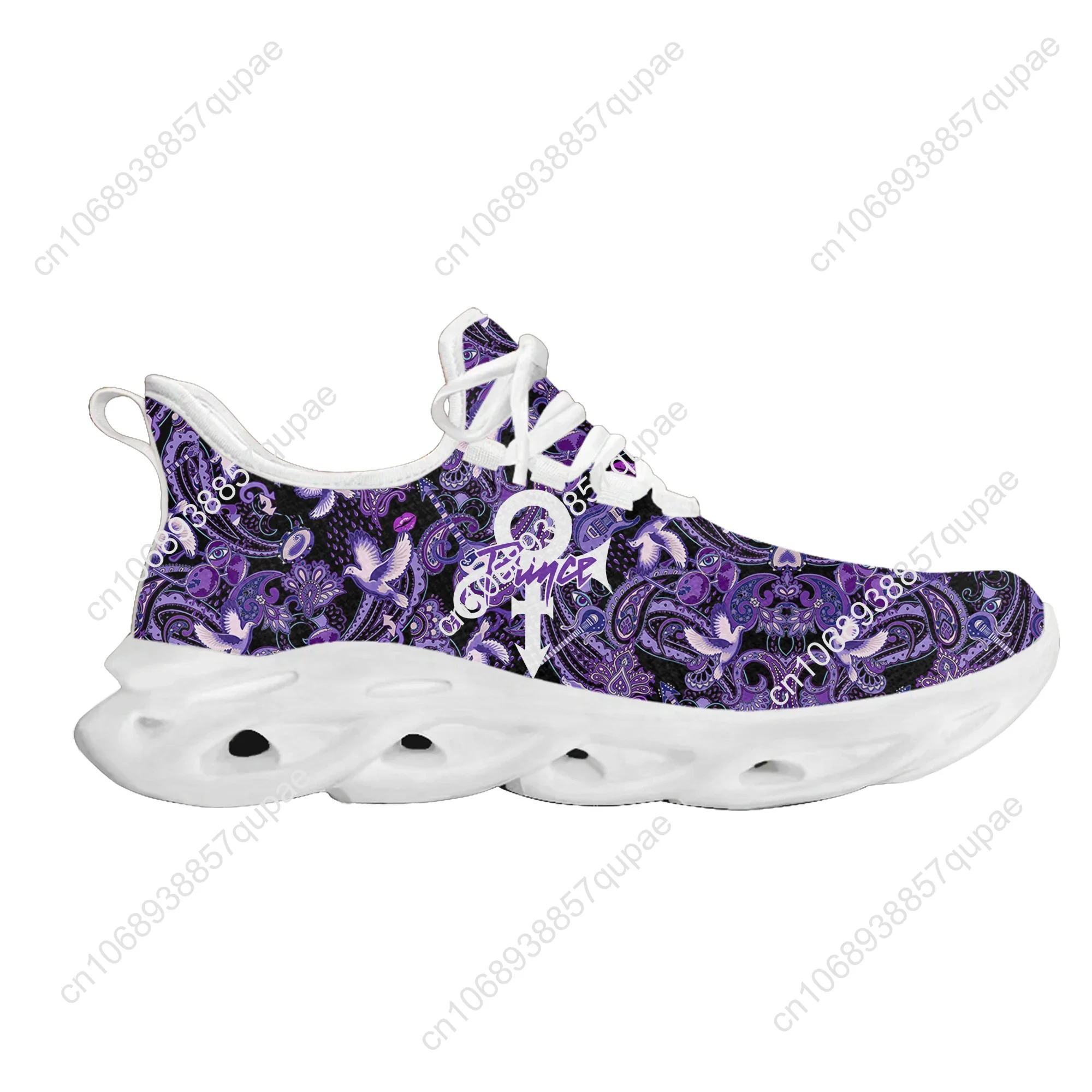 Prince Rogers Nelson Purple Rain Flats Sneakers High Quality Mens Womens Sports Shoes Customized Sneaker Custom Made Shoe