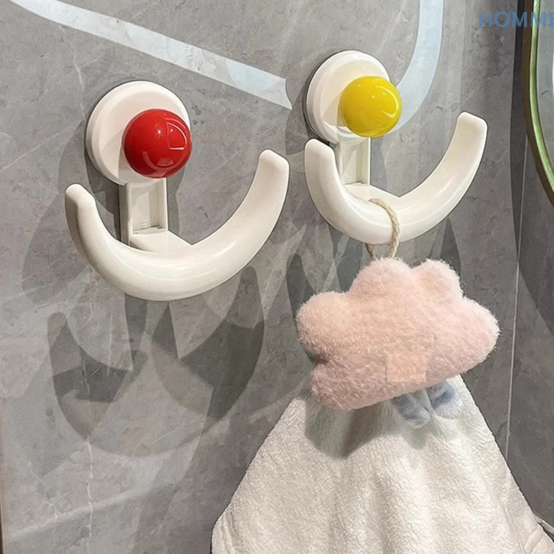 Suction Cup Hook Headband, Bathroom Dopamine Crescent Hook, Hair Rope, Hair Clip, Hair Accessory Hanging Rack, Storage Rack