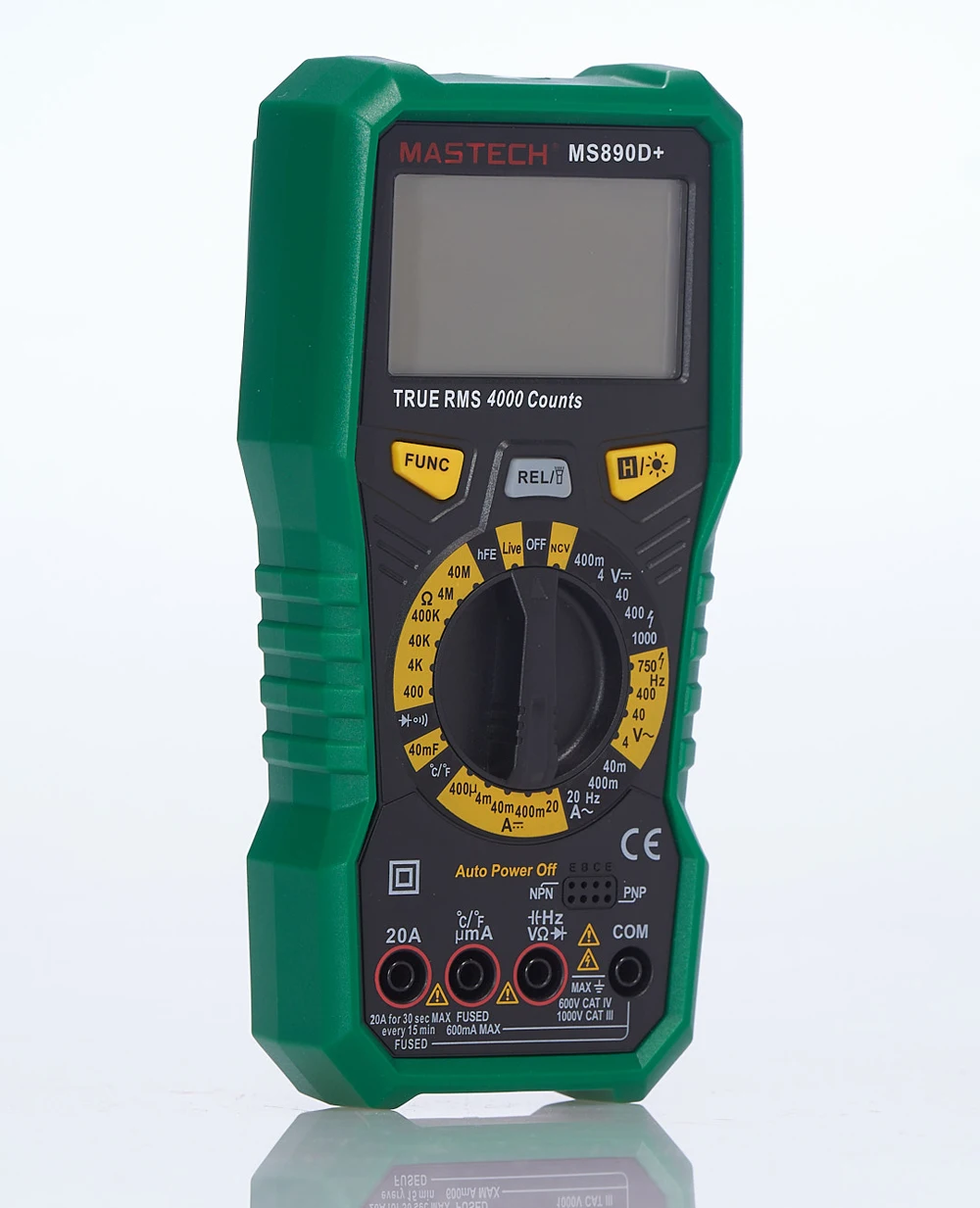 Mastech MS890D Plus Digital Multimeter True RMS Manual Range AC DC Frequency Capacitance Temperature Tester Backlight