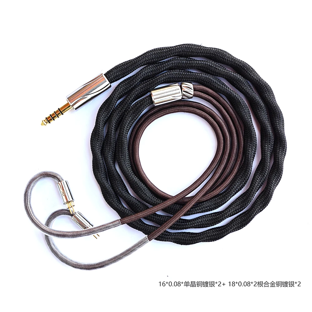 

FuryLink 7N Thick Silver Plated OCC+ High Purity OFC Cable HiFi IEM 4.4mm plug MMCX 2PIN In-ear Earbud Replace Wire Cable