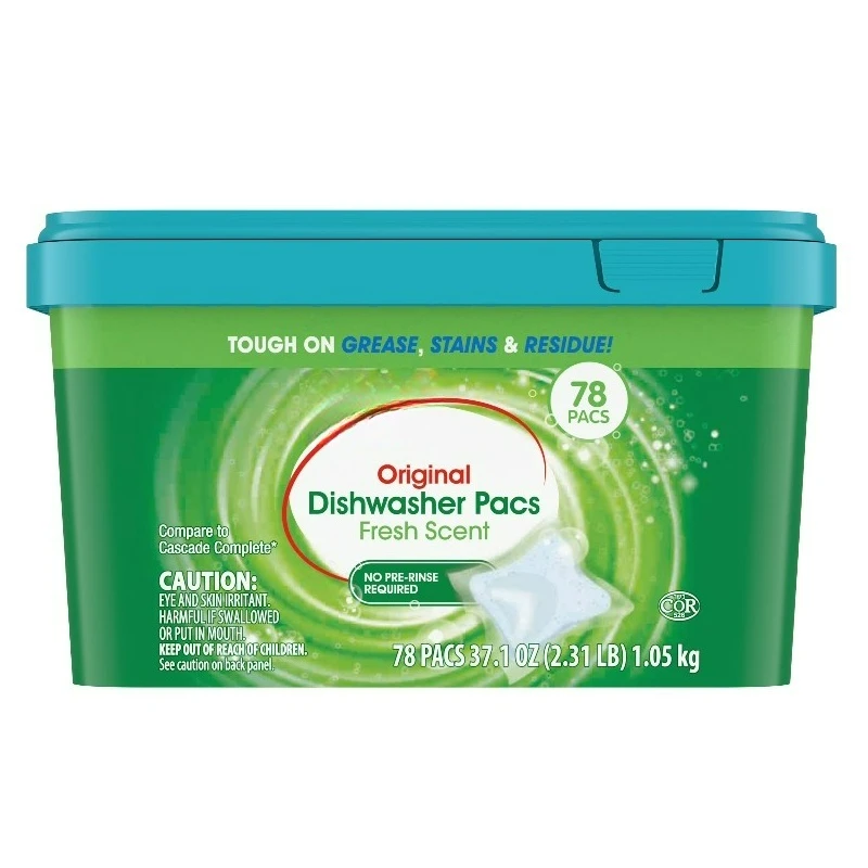 

Automatic Dishwasher Pacs, Fresh Scent, 78 Count