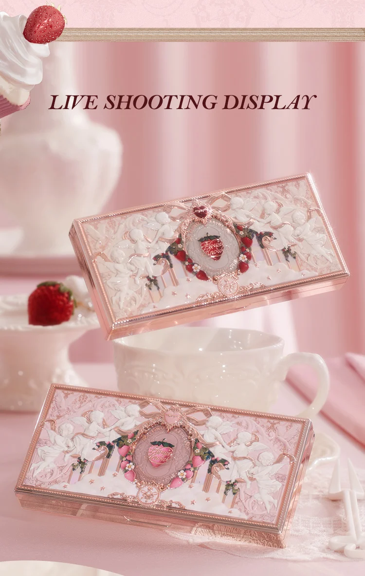 Flower Knows Strawberry Cupid Collection Make-up Palette 14g pink Blush/Highlighter