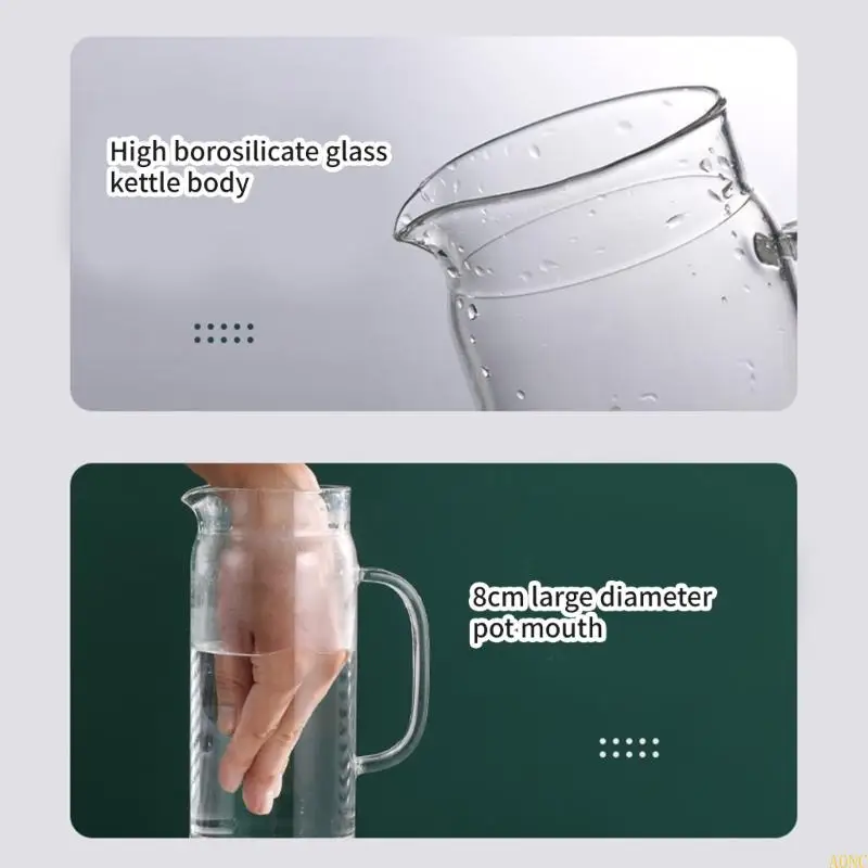 A0nc портативные гидрогиновые гидрогены бутылки с водой 1000 мл стеклянная текстура для спорта и повседневного использования