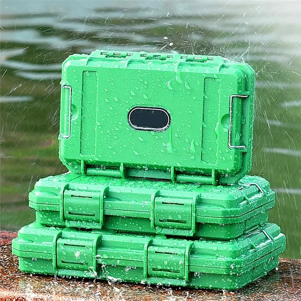 1Pc Shockproof Waterproof Sealed Safety Case Tool Box Airtight Tool Box Lockable Instrument Case Dry Box with Pre-cut Foam