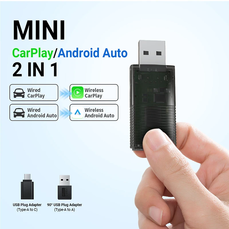 

Wireless Car Play Android Auto Adapter Smart Mini Box Plug And Play WiFi Fast Connect For Benz Chevrolet Ford Honda 2025