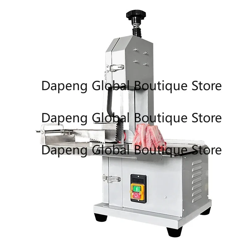 New Reliable Supplier Meat Saw Machine Bo-ne Saw Cutter Stainless Steel Semi Automatic Adjustable Thickness Beef Chicken Fish