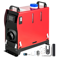 12V alloy housing diesel air heater muffler 8KW diesel heater with LCD thermostat monitor and car truck remote control