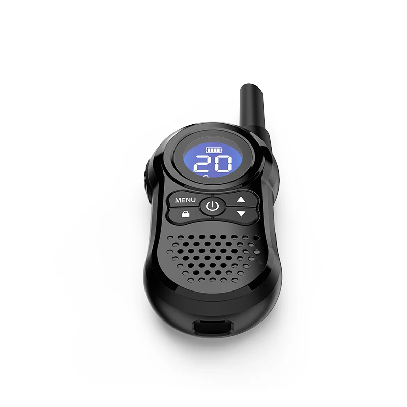 Getien Ultra Mini Portátil Walkie Talkie, Comunicação de Rádio, Transceptor de Rádio em Dois Sentidos Profesional, Transmissor Fino Recarregável