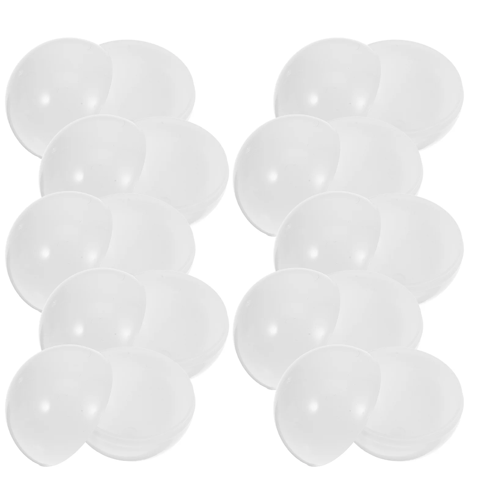 30 Pcs Lottery Ball No Stuffing Game Balls Hollow Raffle White Lightweight Child