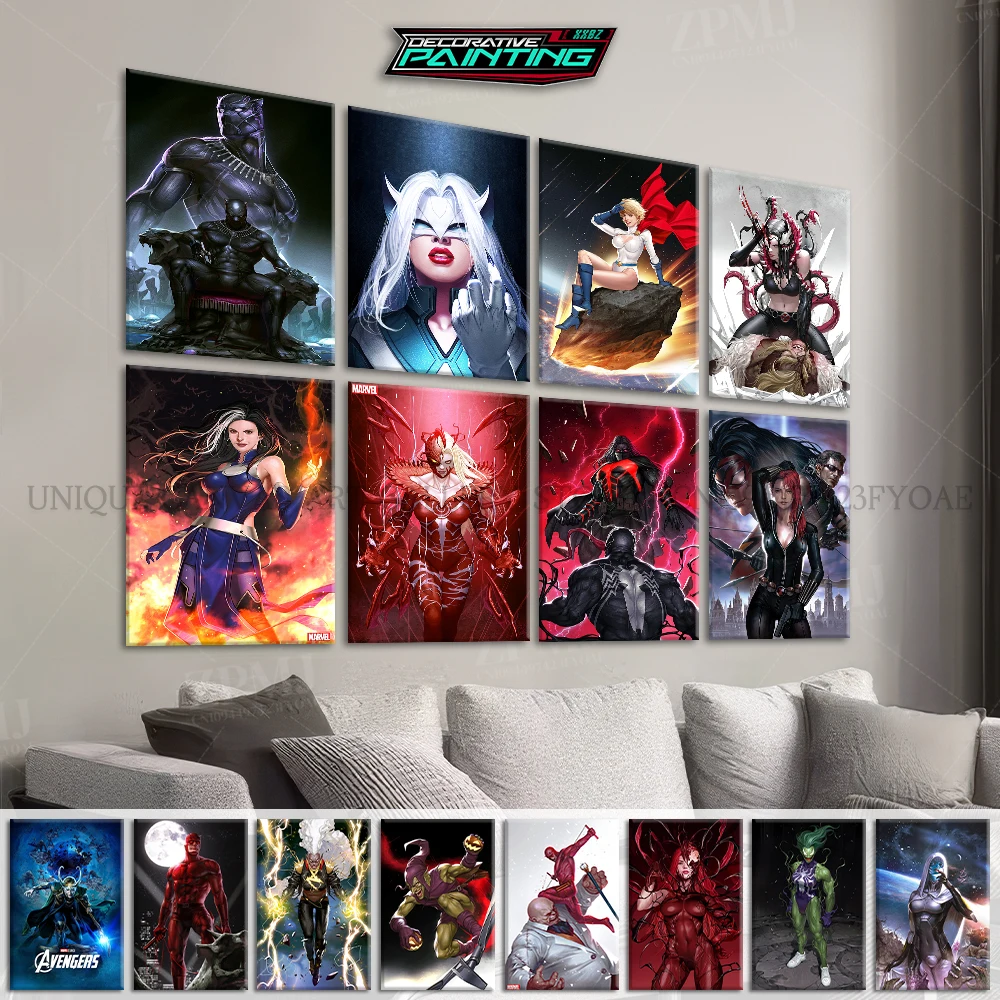 

Movie The Avengers Frameless Paintings Classic Marvel Character Wall Art Canvas Picture HD Print Posters Room Home Decor Mural