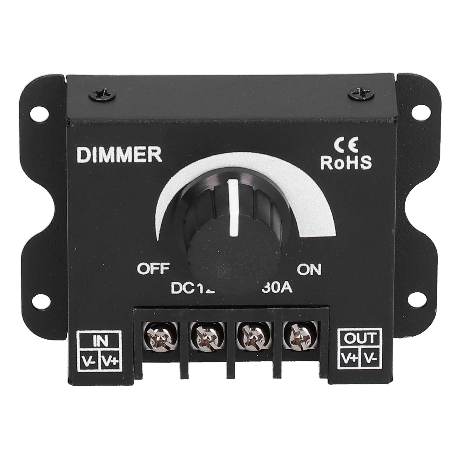 LED Light Strip Dimmer LED Single Color Light Brightness Adjustment Knob Switch Equipment DC 12-24V 30A
