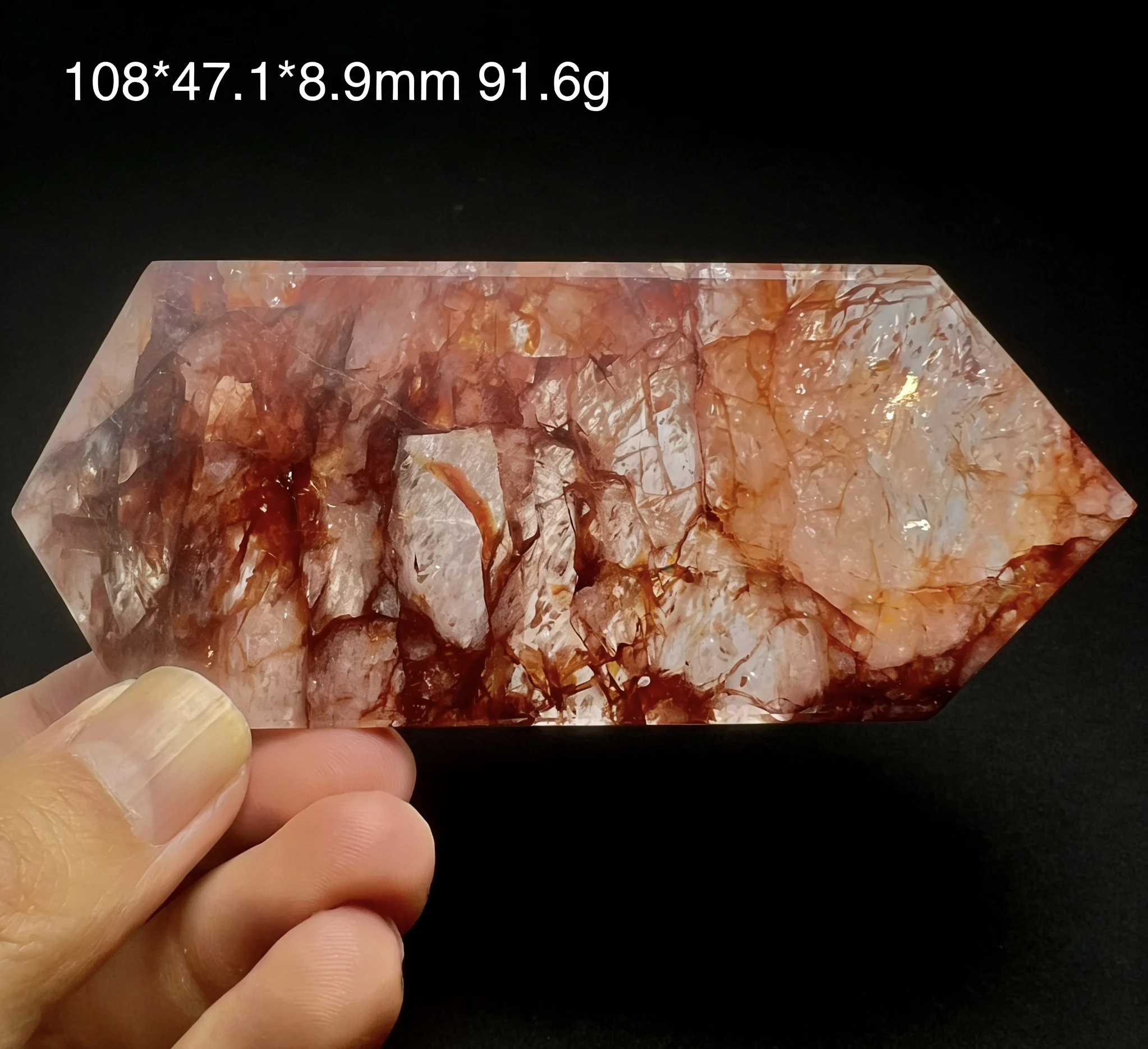 

Selected natural red agate flower crystal specimen for appreciation, collection, decoration and as a gift.