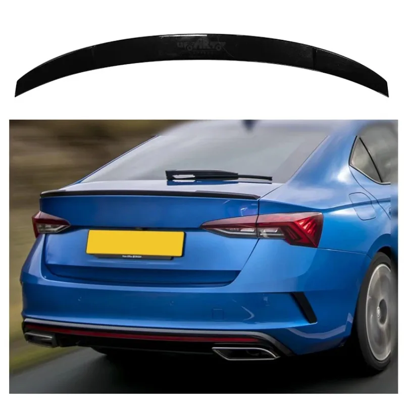 Professional Car Spoilers Factory Produce ABS Plastic VRS Style Rear Lip Spoiler For Skoda Octavia 2021