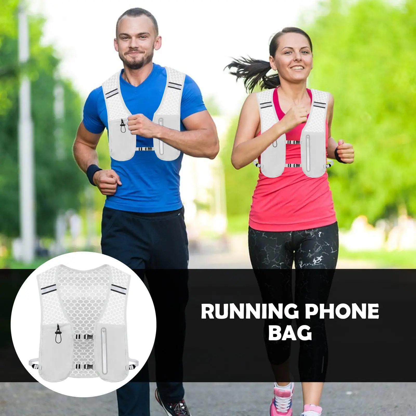 

Running Backpack For Men Running Vest Hiking Water Backpack Lightweight Phone Pouch For Men Women Sports Cycling Hiking Travel
