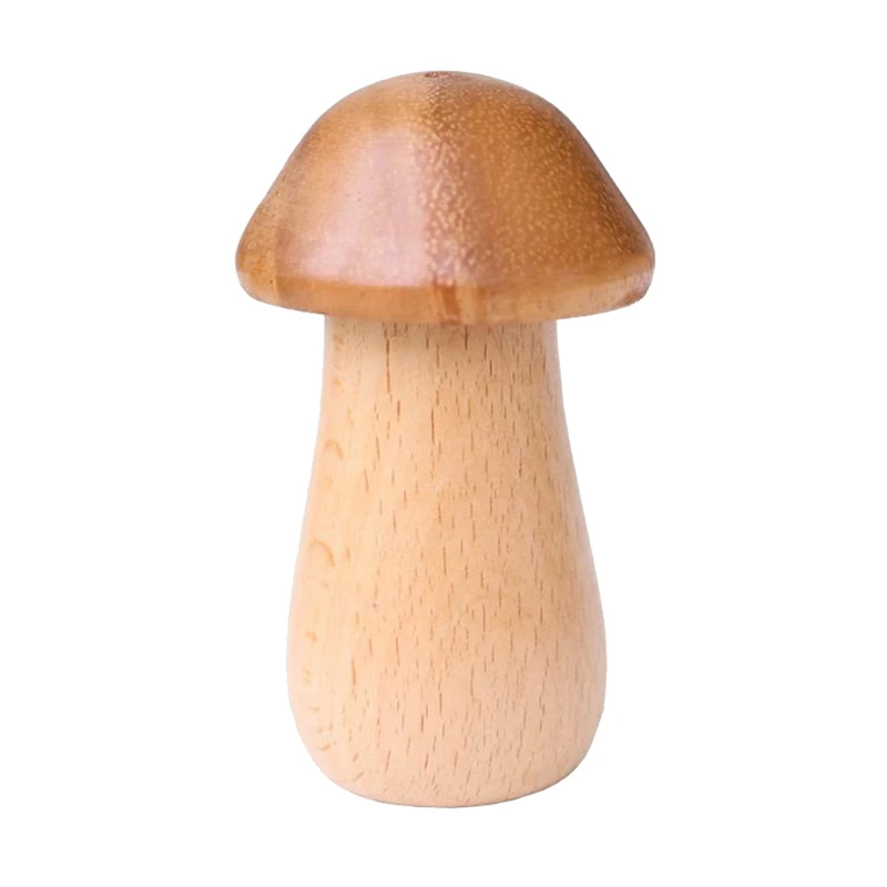 BEAU-1 Pcs Wooden Toothpick Box,Mushroom Cute Shape Toothpick Holder Toothpick Holder Storage Box Kitchen Accessories Tools