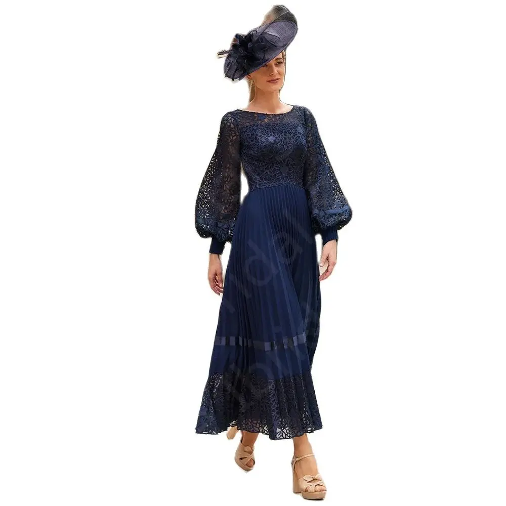 Best Mother of the Groom Winter Wedding Dresses for 2024: A Detailed Review  of the Classic Navy Blue Lace Gown