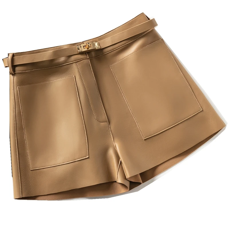 Pantaloni ort slim fit a vita alta Pantaloni bootcut in vera pelle eep Pantaloni casual a gamba dritta Faion da donna Autunno Inverno
