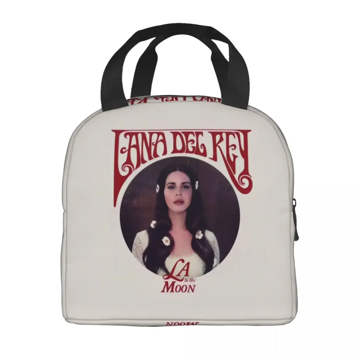 Custom Lana Del Rey Lunch Bag Women Cooler Warm Insulated Lunch Box for Adult Office