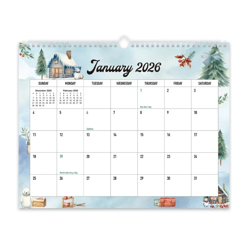  2026-2027 Wall Calendar Planner 18 Month from Jan 2026 to Jun 2027 For Home