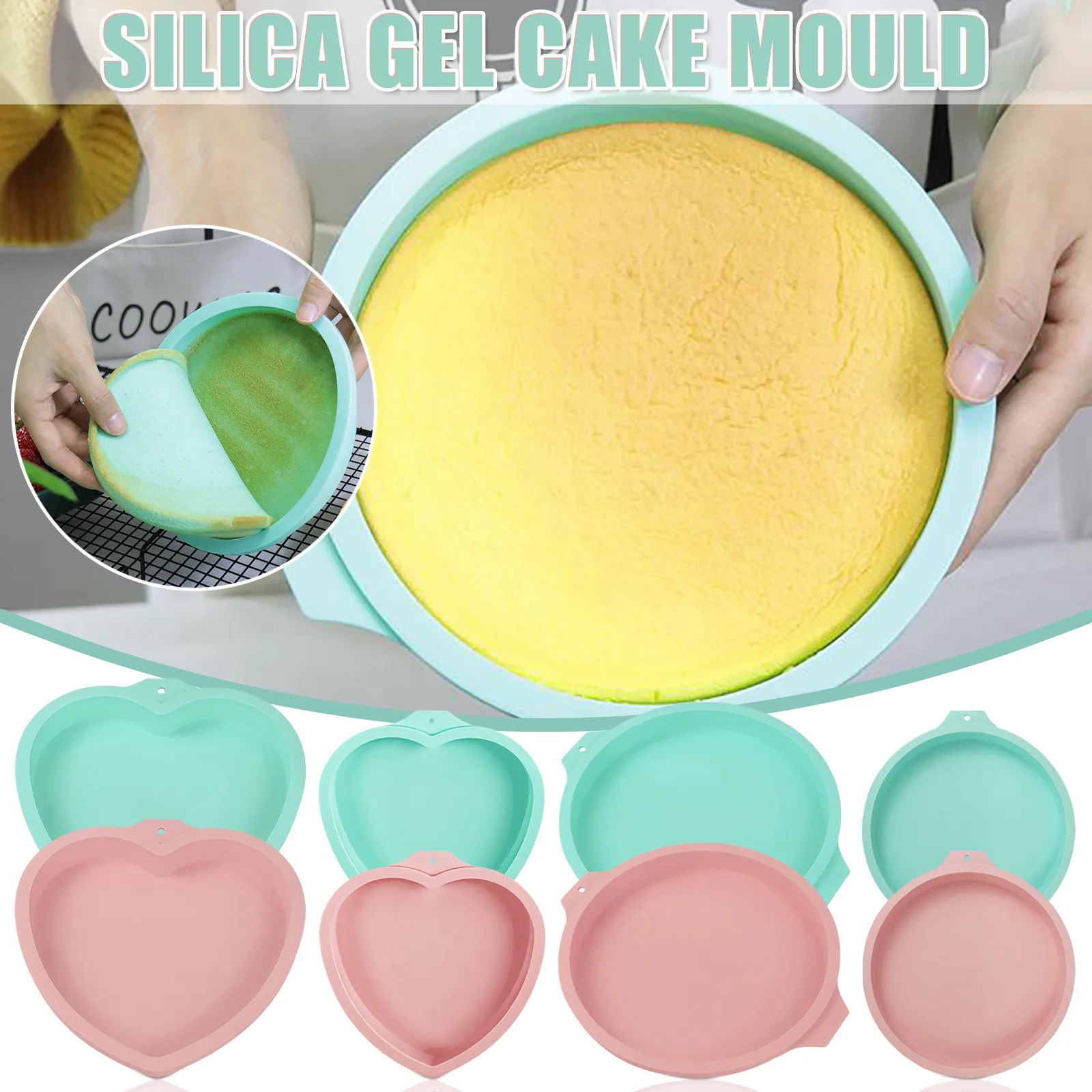 

6“8'' Rainbow Cake Bread Mould Bakeware Pans Baking Cake Bread Wire Cooking Rack Barbecue Tools