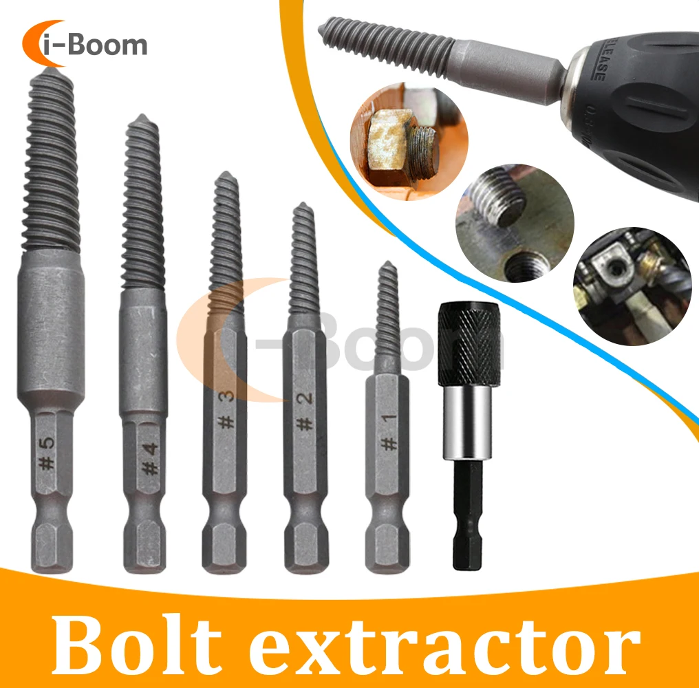 Impact Bolt & Nut Remover Set Disassemble Screw and Bolt Extractor Socket for Removing Damaged /Rusted Bolt Remover Tool