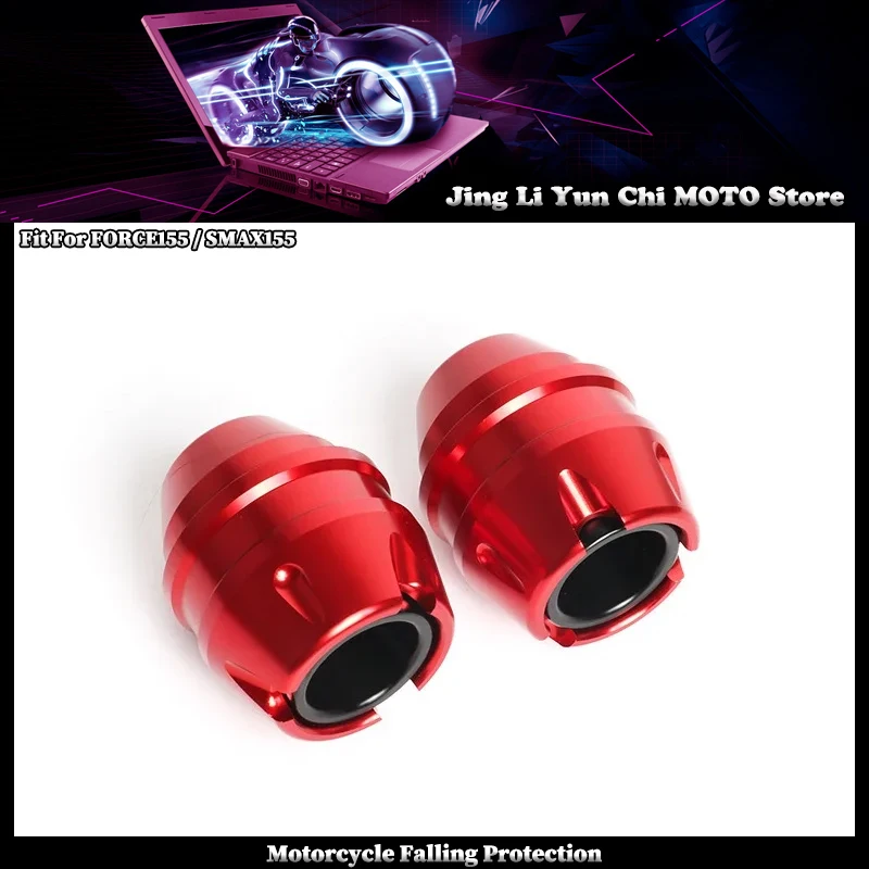 Motorcycle Front Wheel Prevent Crash Slider Block Spindle Ball Fit For YAMAHA FORCE155 SMAX155 Force 155 SMAX