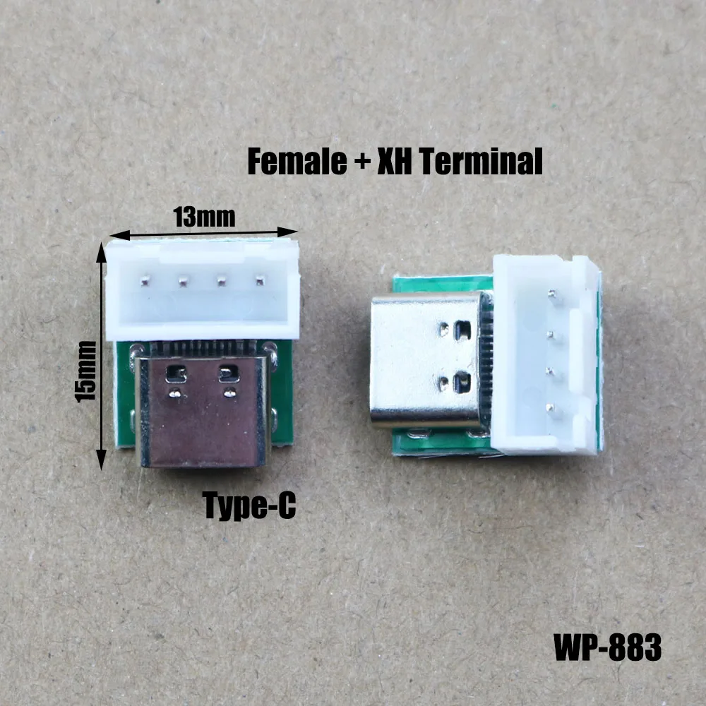 1pcs TYPE-C USB3.1 16 Pin Female to 2.54mm Type C Connector 16P bring terminal Adapter Test PCB Board Plate Socket  WP-883