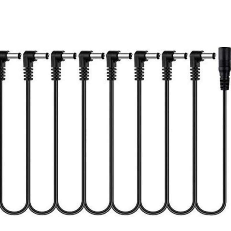 

Musical instrument effect device power supply DC cable topology cable one to eight + power supply 9V 1A