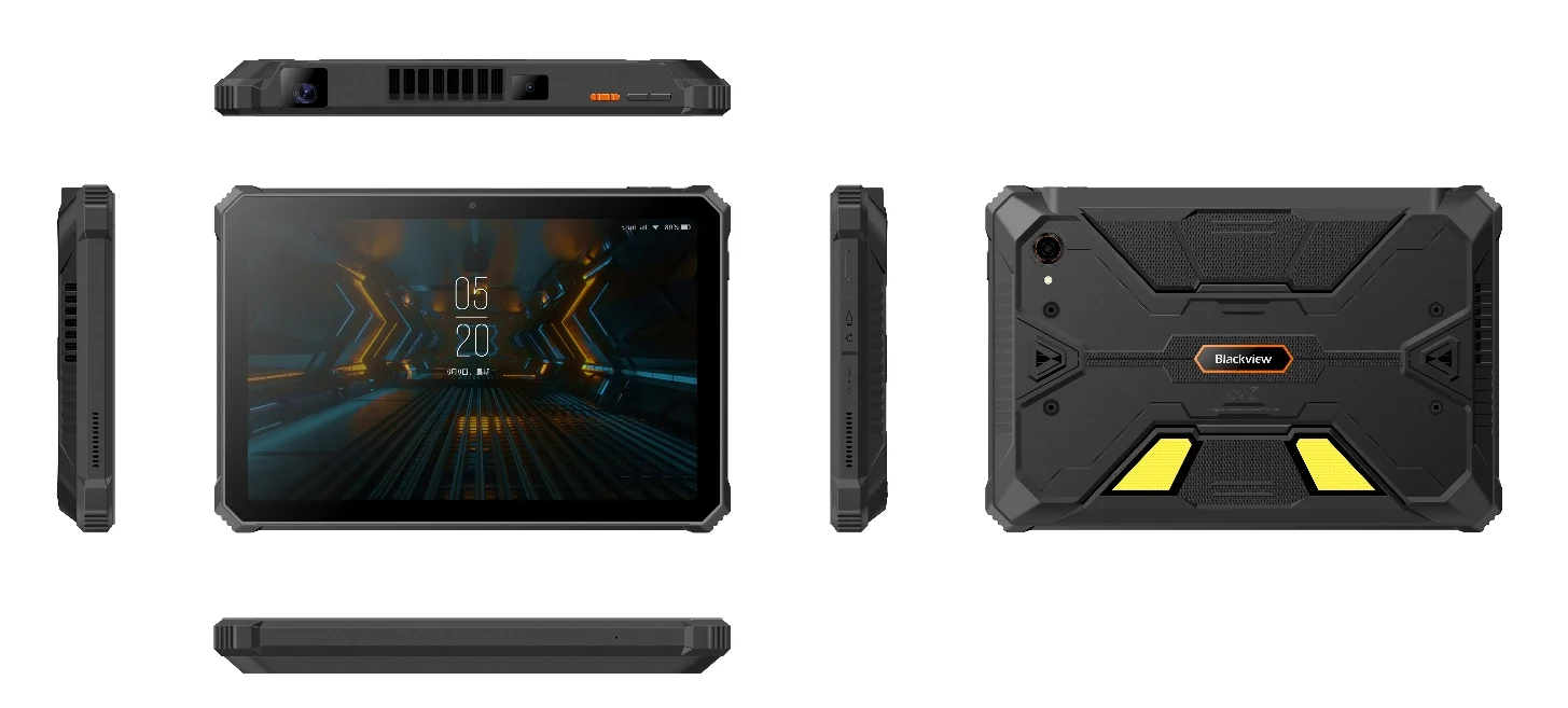 Blackview Active 12 Pro Rugged Projector Tablet 11" Android 15 5G Tablet Dimensity 7300 36GB RAM 256GB 30000mAh 120W