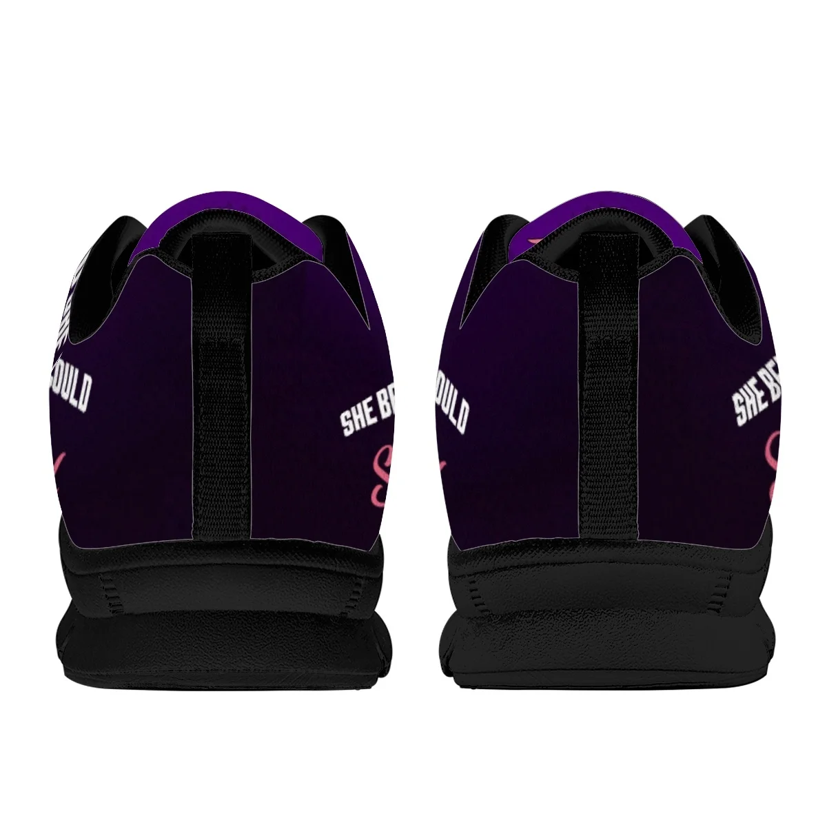 INSTANTARTS Kawaii Nurse Girls Medical Assistance Purple Pattern Lightweight Flat Shoes for Women Casual Nurse Sneakers Custom