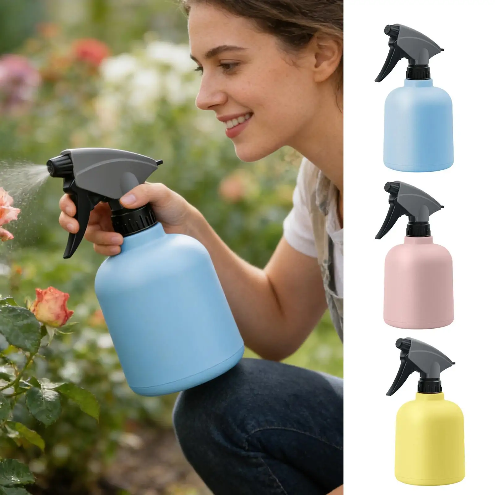 Spray Bottle Plant Flower Herb Sprayer Irrigation 600ml Watering Can Garden Watering Pot for Garden Indoor Cleaning Supplies
