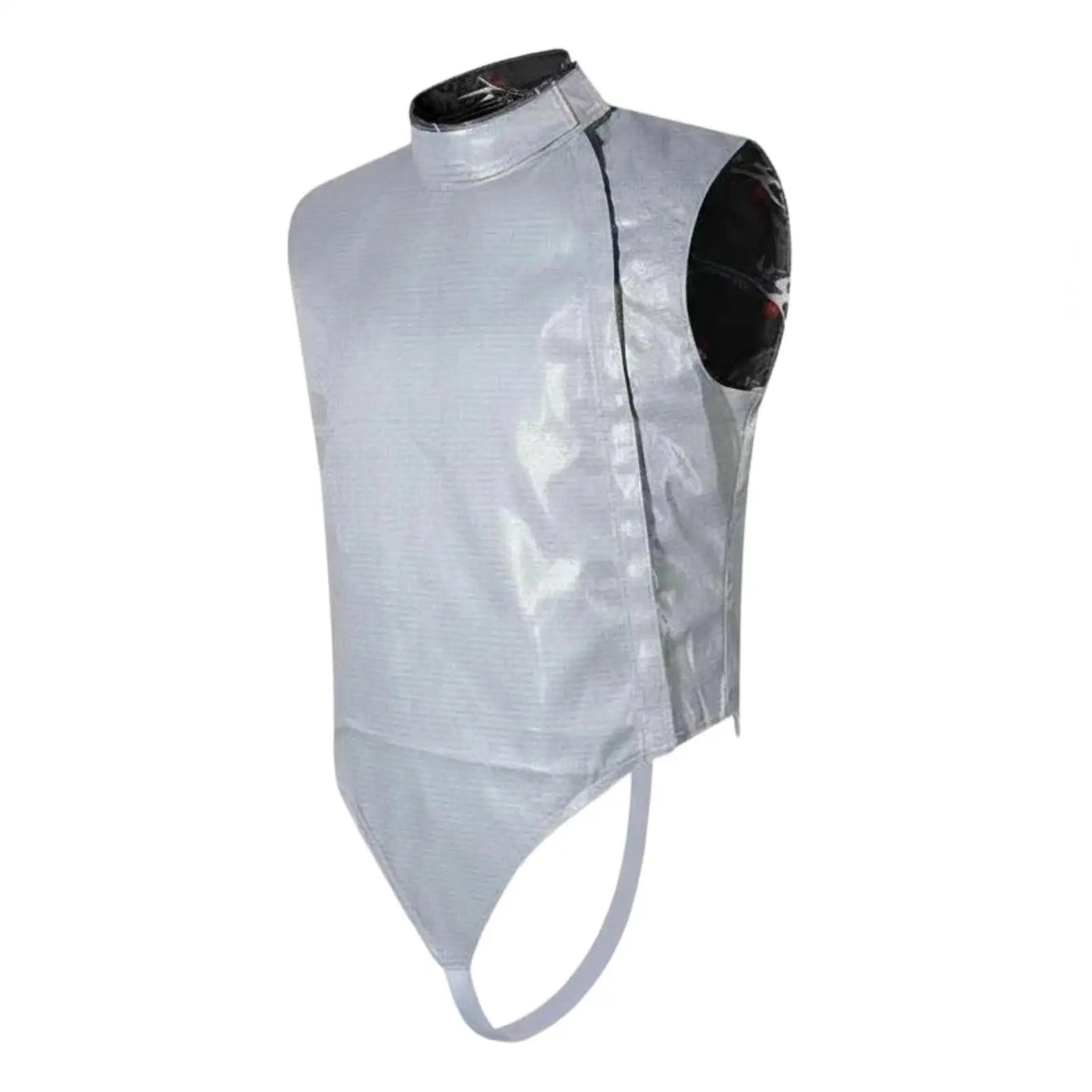 Conductive Foil Fencing Jacket for Competitive Use Silver Wire Fabric Snug Fit C E 350N Approved Lamé for Fencers All Ages