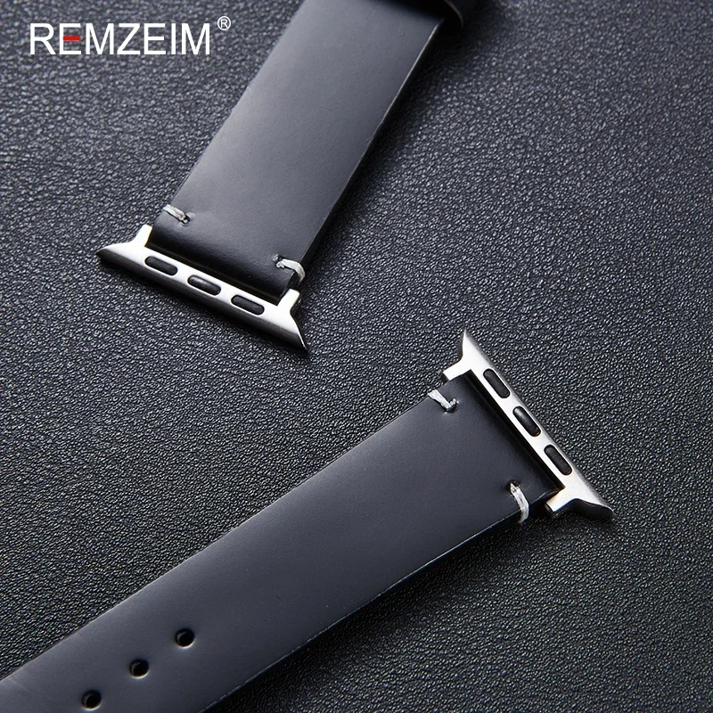 Apple Watch用オイルワックスレザーストラップ,iwatchシリーズ7, 5,se,iwatch,45mm, 41mm, 44mm, 40mm, 42mm, 38mm, 49mm 6、8、9ウルトラ2