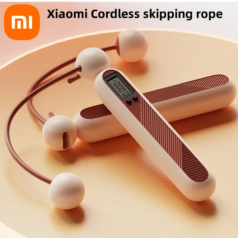 Xiaomi Cordless Skipping Rope Fitness Weight Loss Exercise Girls Fat Burning  Special Profession Digital Counter Weight-bearing