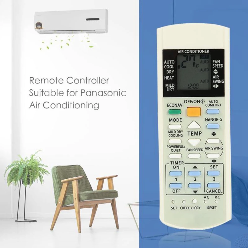 New Remote Control for Panasonic Air Conditioner A75C3208 A75C3706 KTSX5J A75C4185 A75C2994 A75C3883