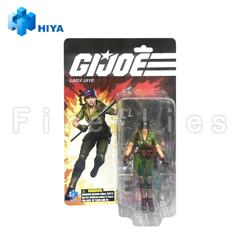 1/18 hiya 3.75 polegadas figura de ação requintado mini série g.i.joe lady jaye anime modelo brinquedo frete grátis