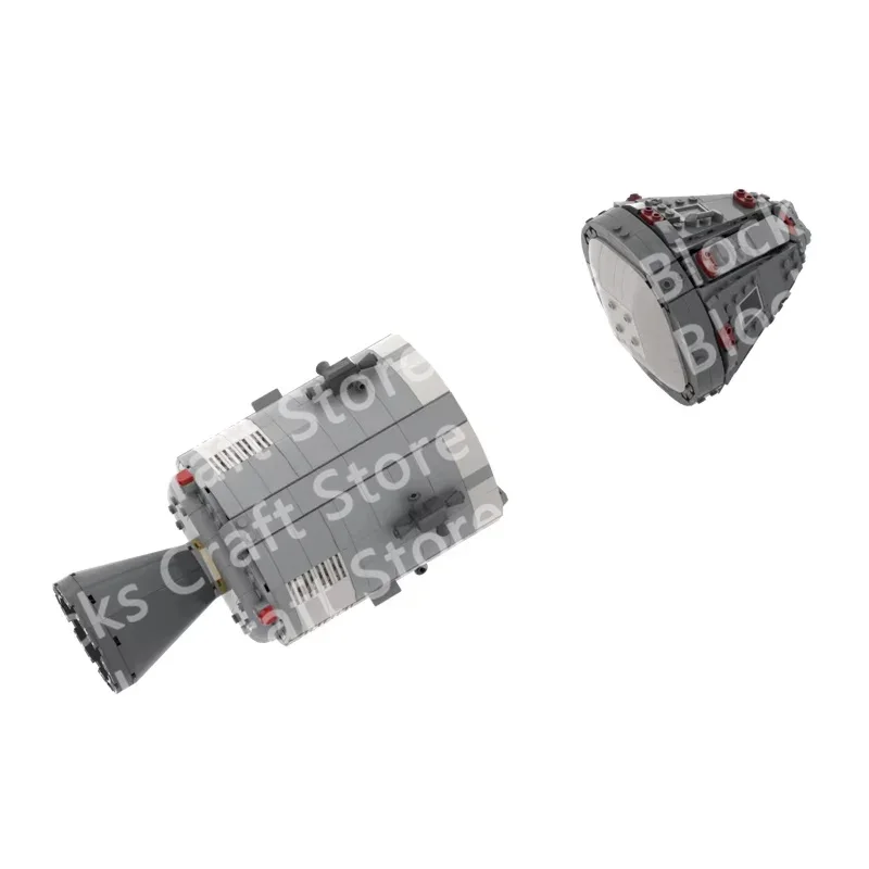 QWERT Spacecraft Command and Service Module Model MOC Building Blocks DIY Assembly Set Toy Gift