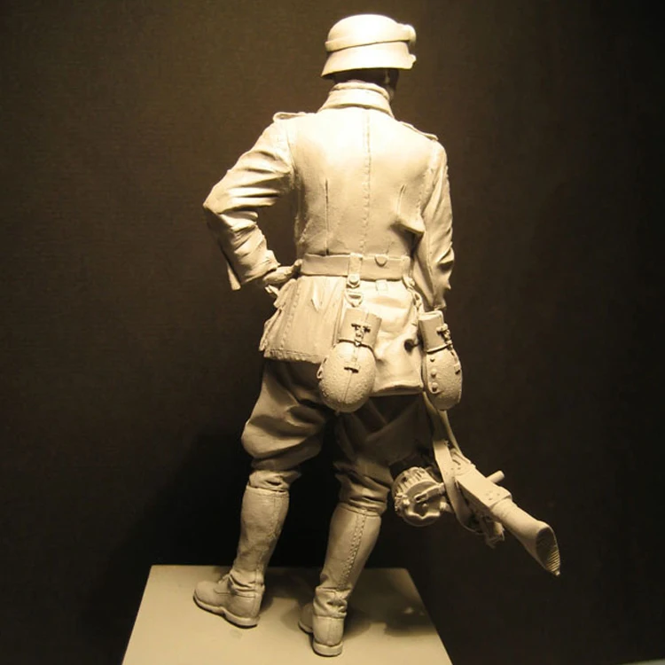 Modelo de resina de tema militar, Manual de modelo blanco de infantería del ejército, 1/16